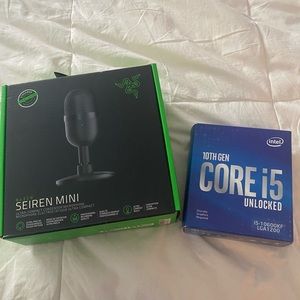 Razer siren mini and intel graphics card bundle. Message me with any questions